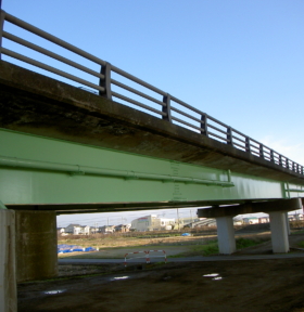 市道嘉瀬蔵岡線4号（北山跨線橋）塗装塗替工事